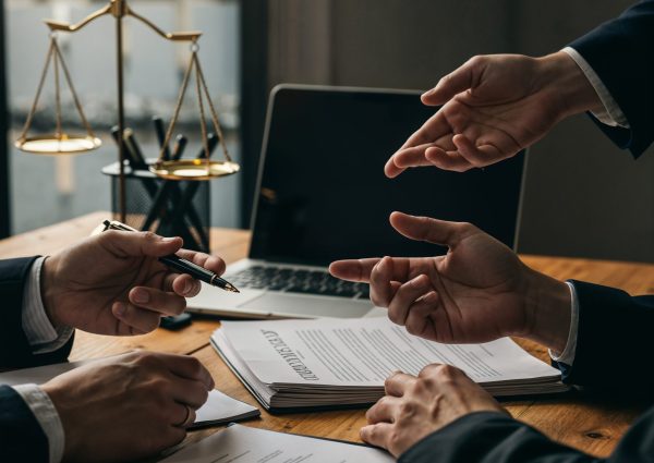 legal consultation with documents scales justice
